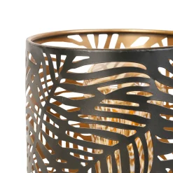 Lampe cylindre en fer H25cm noir - Palmier