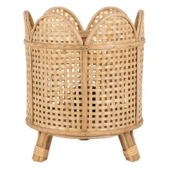 Lampe en bambou et sapin naturel h30cm - Ladret