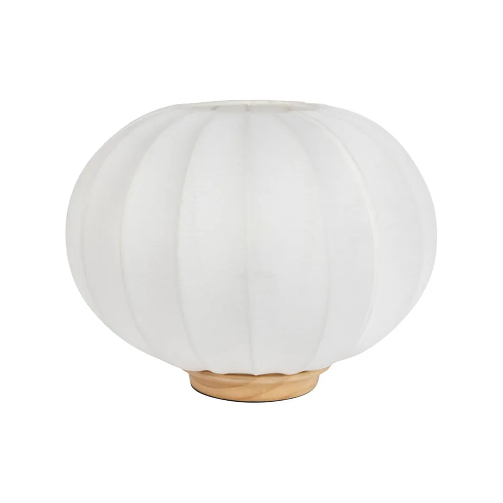 Lampe en coton écru d31xh24cm - Aurore
