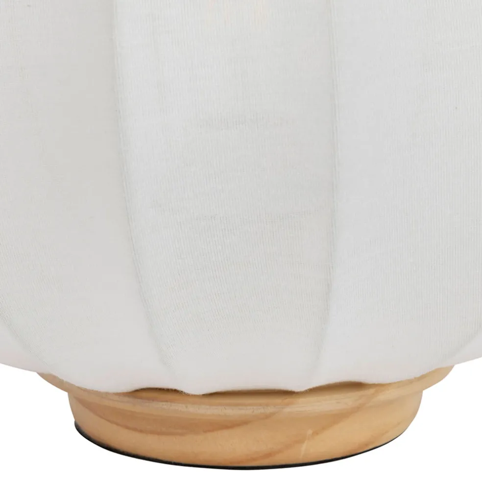 Lampe en coton écru d31xh24cm - Aurore