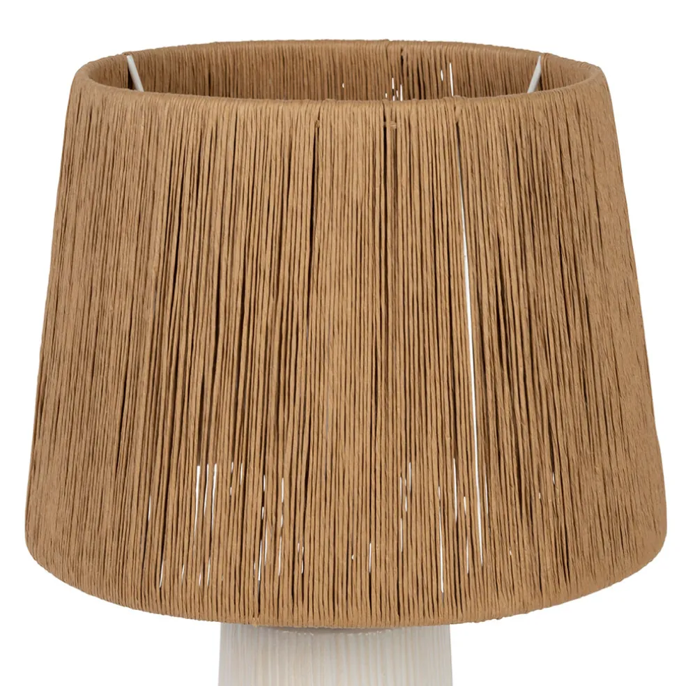 Lampe en céramique écru h48cm - Lignes