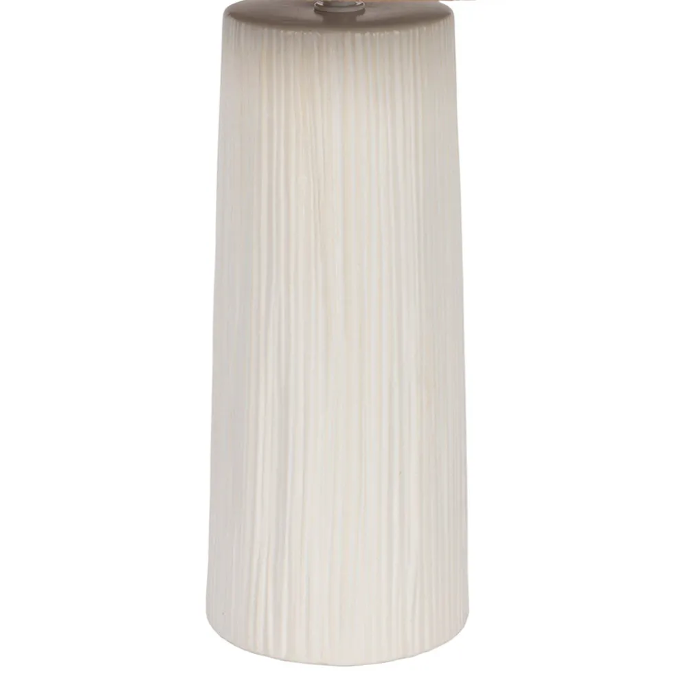 Lampe en céramique écru h48cm - Lignes