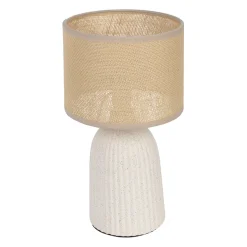 Lampe en céramique écru h28cm - Essencia