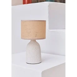 Lampe en céramique écru h28cm - Essencia
