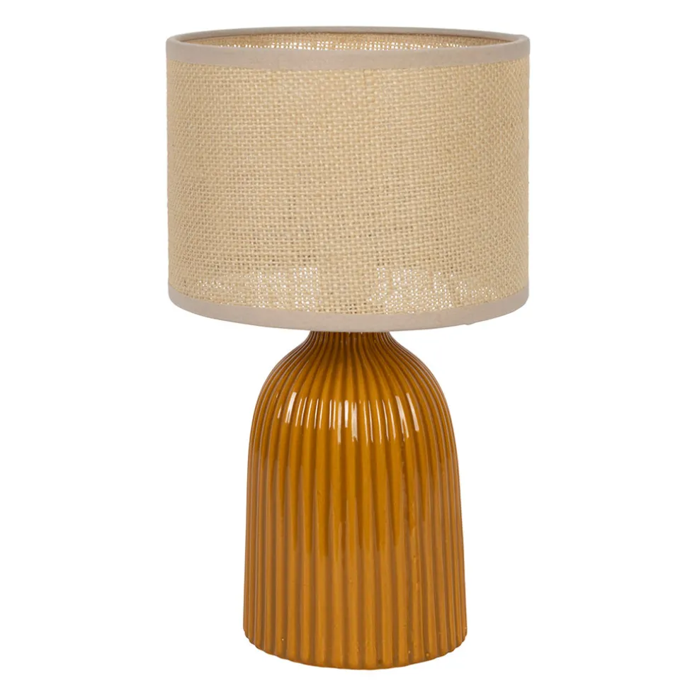 Lampe en céramique curry h28cm - Essencia