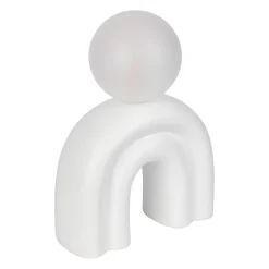 Lampe en céramique et coton ecru h32cm - Organic