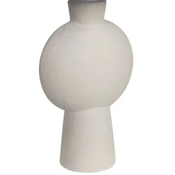 Lampe en céramique et lin écru h52cm - Klosen