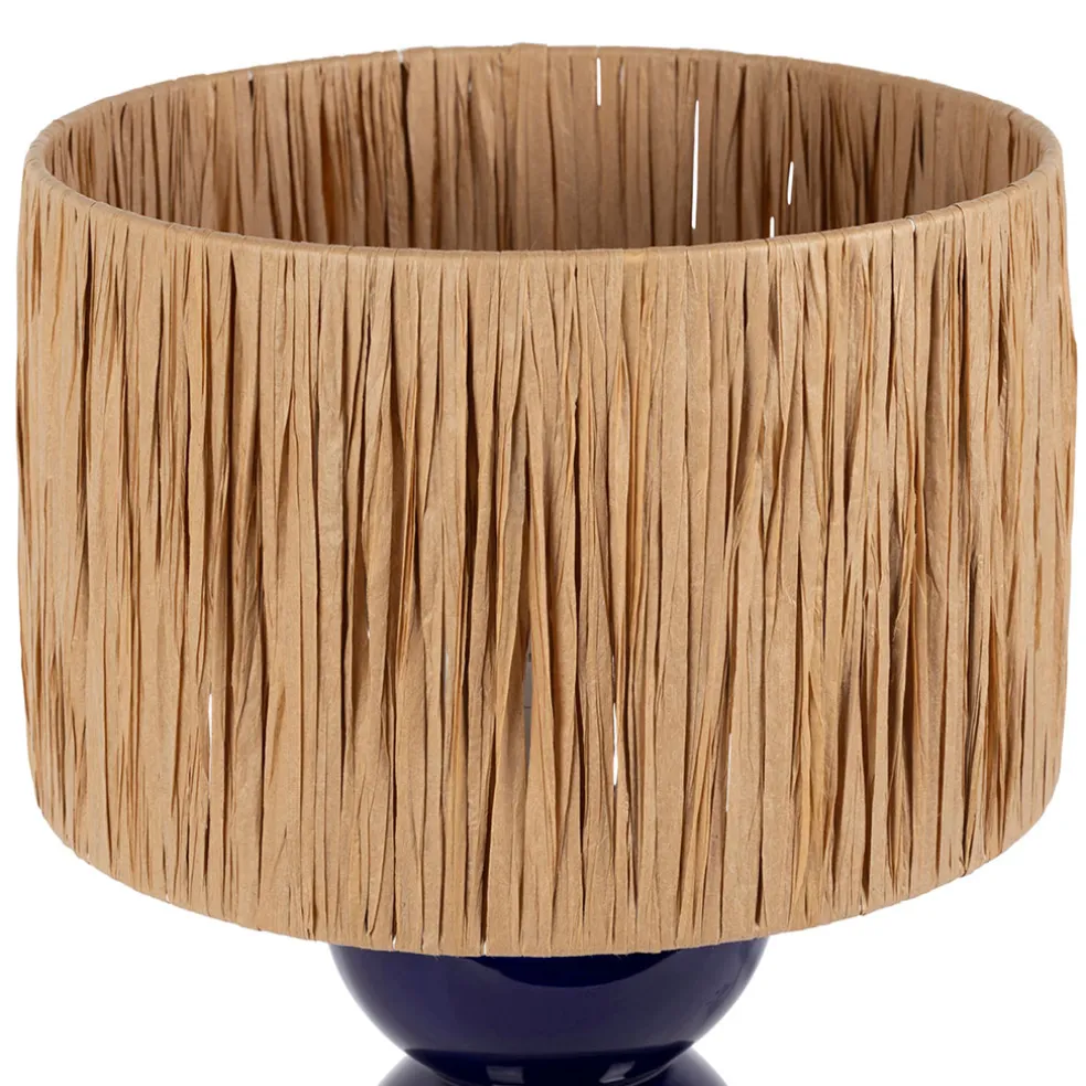 Lampe en céramique indigo h38cm - Palma