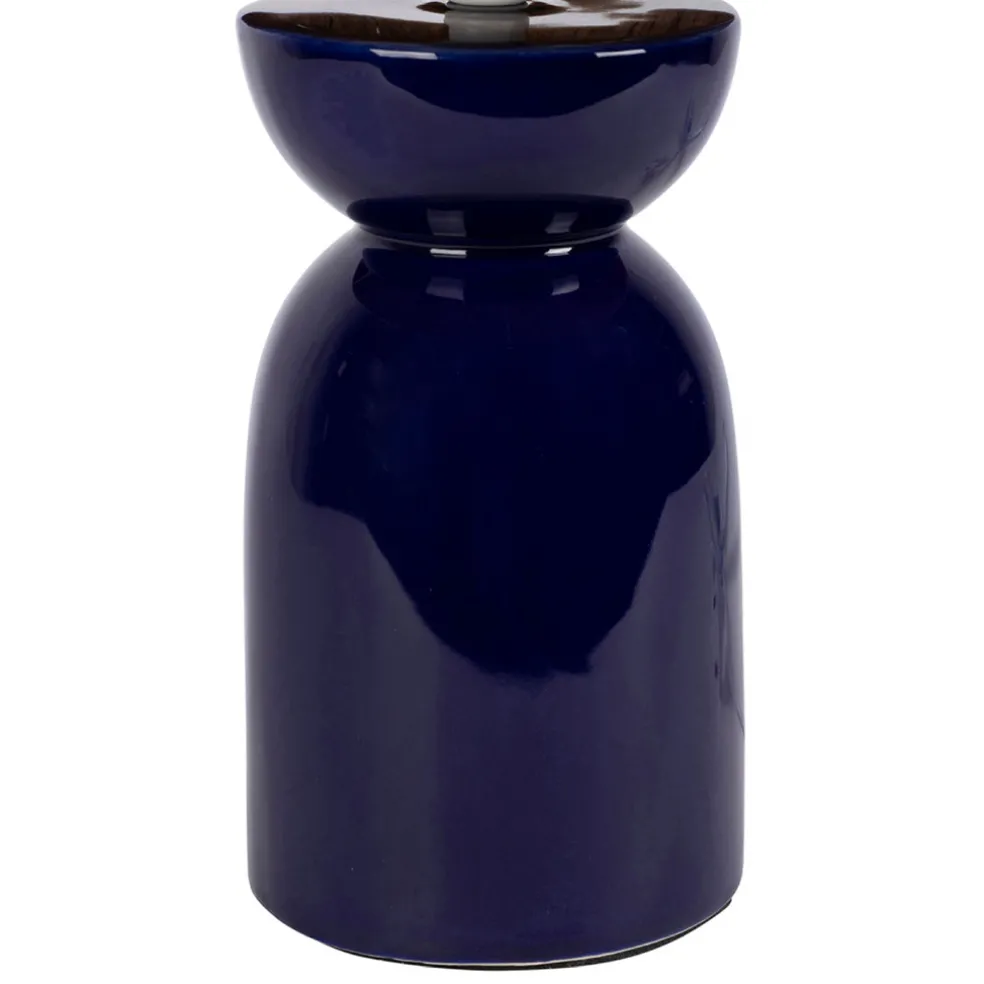 Lampe en céramique indigo h38cm - Palma