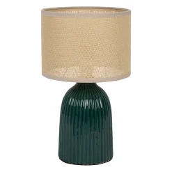 Lampe en céramique émeraude h28cm - Essencia