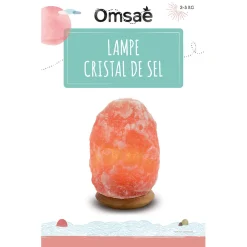Lampe en cristal de sel pièce de 2 à 3 kg