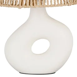 Lampe en dolomite écru h38cm - Greeka