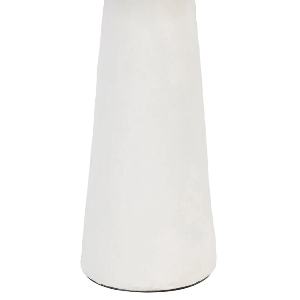 Lampe en fer blanc et jute h57cm - Quintao