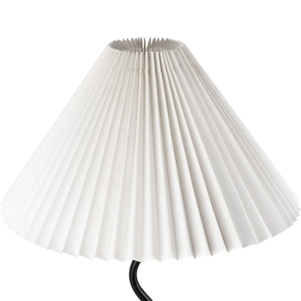 Lampe en fer noir et blanc h50cm - Funky