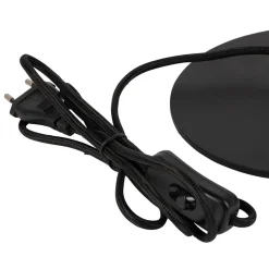 Lampe en fer noir et doré h42cm - Ardecor