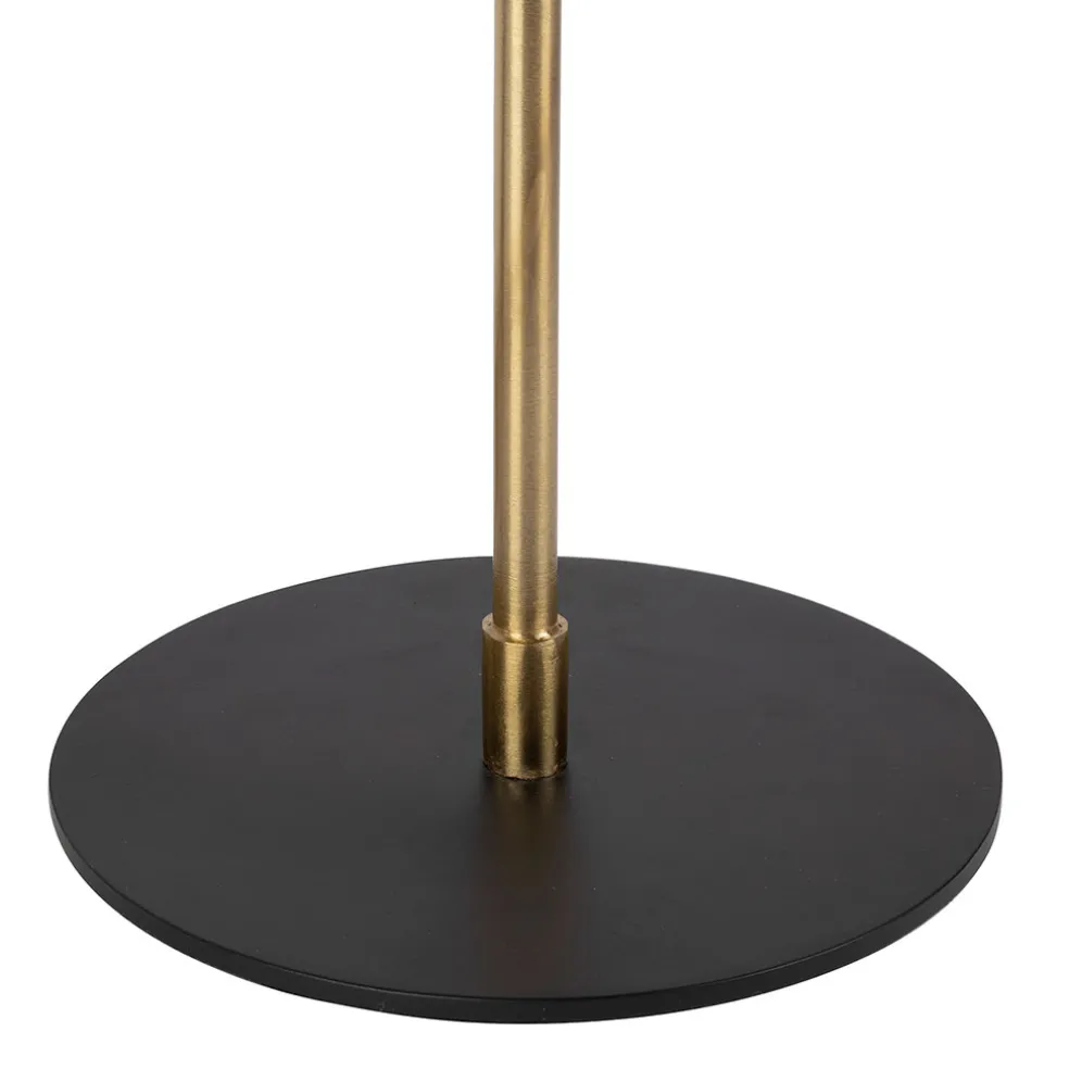 Lampe en fer noir et doré h42cm - Ardecor