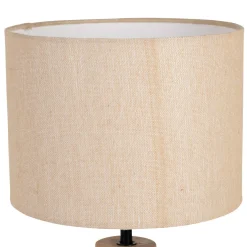 Lampe en manguier et coton naturel h47.5cm - Eterra