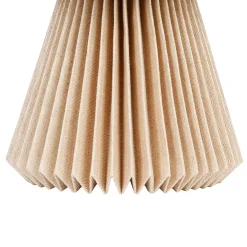 Lampe en papier et coton recyclé beige d33xh33cm - Fontelo