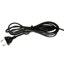 Lampe en papier et lin blanc et support en manguier naturel d43xh31cm - Fontelo