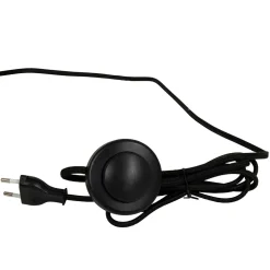 Lampe en papier et lin naturel h94cm - Fontelo