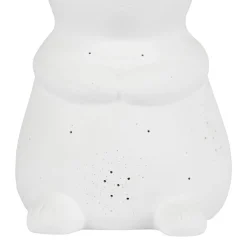 Lampe en porcelaine blanc h20.5cm - Ours