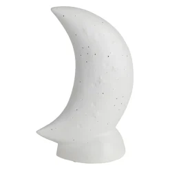 Lampe en porcelaine blanc h26cm - Luna