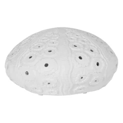 Lampe en porcelaine blanc h12cm - Galet