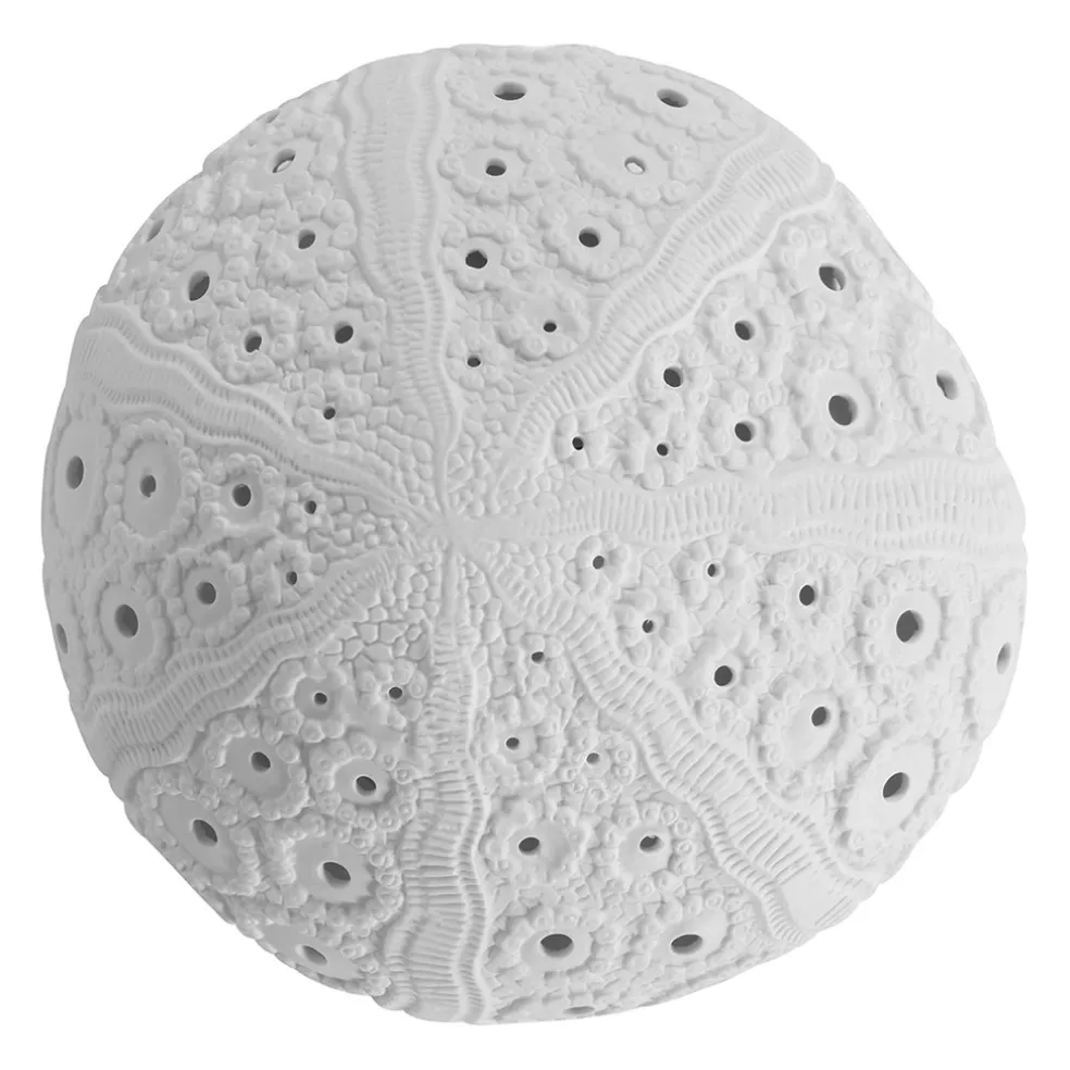 Lampe en porcelaine blanc h12cm - Galet