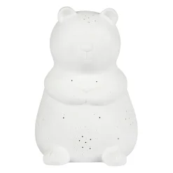 Lampe en porcelaine led blanc - ours