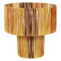 Lampe en raphia multicolore H40cm non électrifiée - Seguia