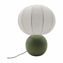 Lampe en terre cuite et coton thym h33cm