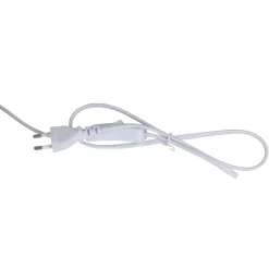 Lampe en terre cuite et lin blanc h50cm - Tahra