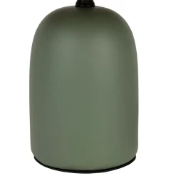Lampe en terre cuite émeraude mate et naturel h32cm - Nira