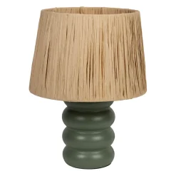 Lampe en terre cuite émeraude h36cm - Nira