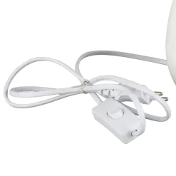 Lampe en terrecuite blanc h33cm - Funny