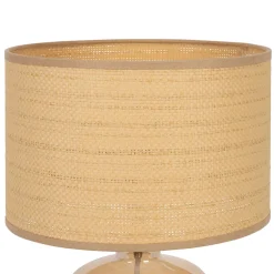 Lampe en verre et papier fumé h36cm - Celeste