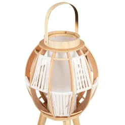 Lampe lanterne sur pied naturelle H82cm - Cordey