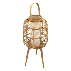 Lampe lanterne sur pied naturelle H87cm - Element