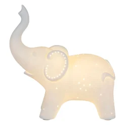 Lampe led elephant blanc