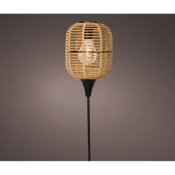 Lampe solaire en résine naturel h78cm