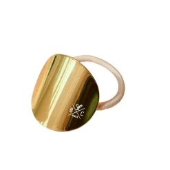 Élastique plaque dorée