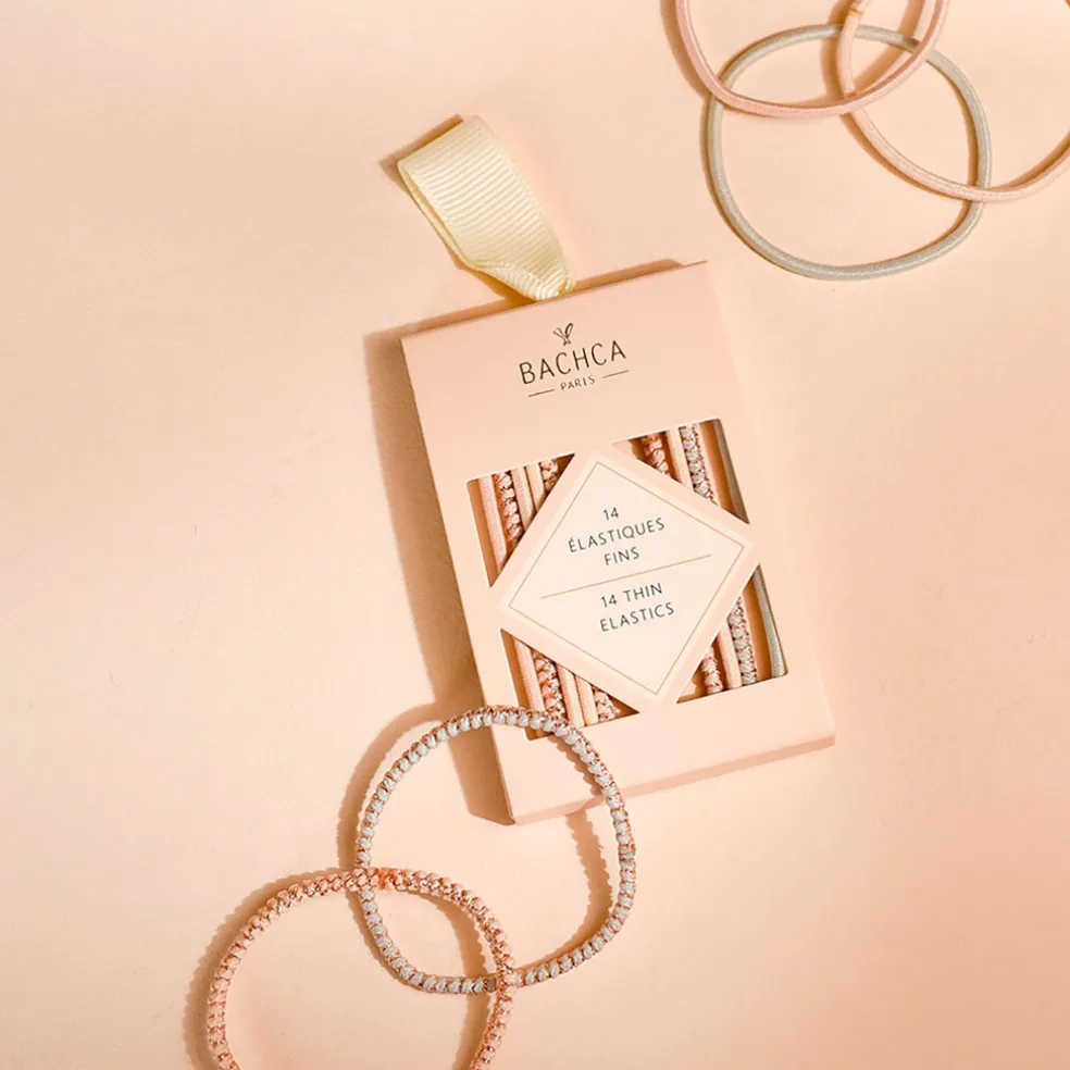 Élastiques fins pastel x14
