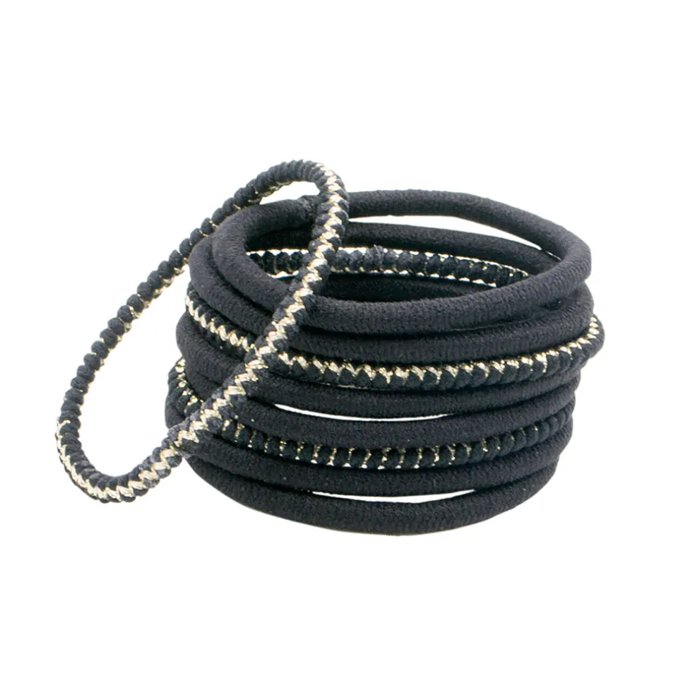 Élastiques épais noir x9