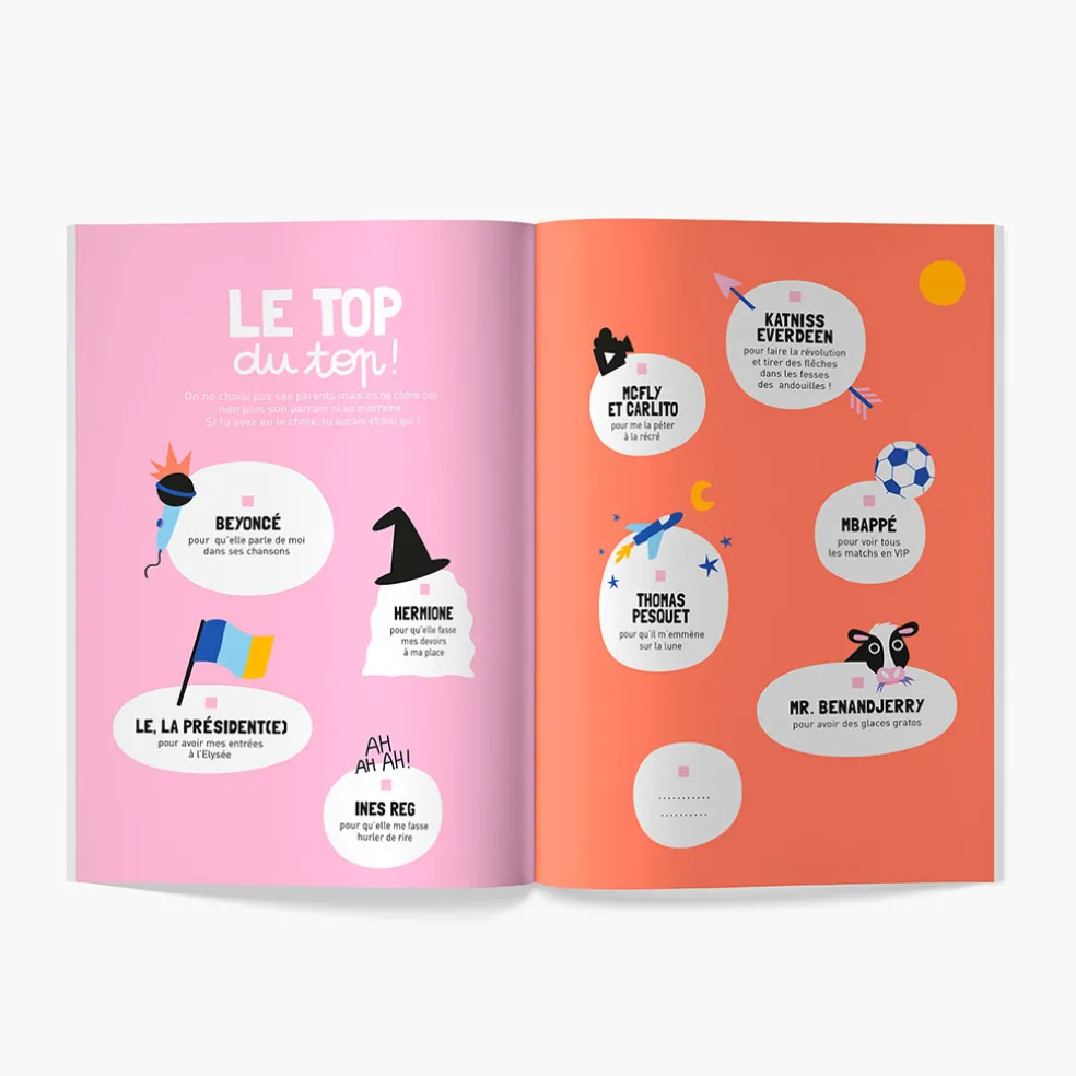 Livre a remplir mon parrain, ma marraine à moi