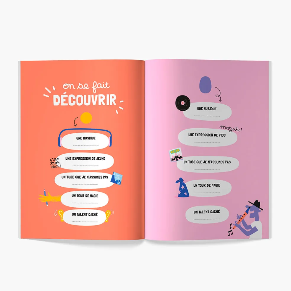 Livre a remplir mon parrain, ma marraine à moi