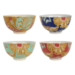 Lot de 4 bols en grès multicolore 30cl - Flaura