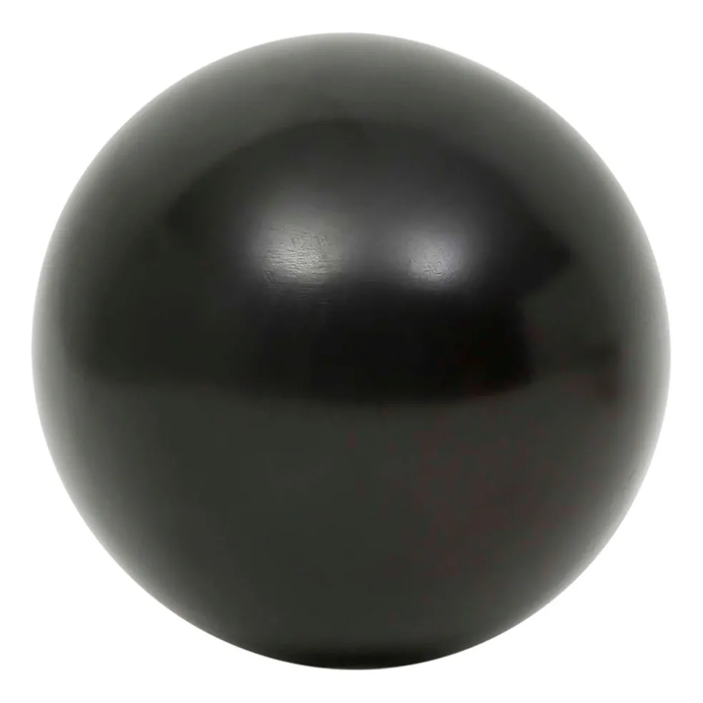 Lot de 6 boules décoratives en résine noir et blanc d10cm - Etnik