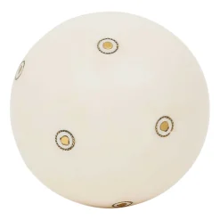 Lot de 6 boules décoratives en résine ivoire et brun - Yumbe