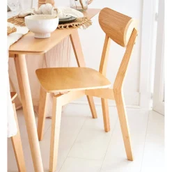 Lot de 2 chaises de salle à manger en chêne - Roxy