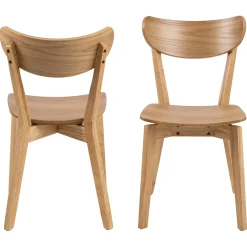 Lot de 2 chaises de salle à manger en chêne - Roxy